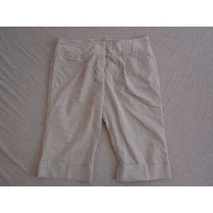 Essentials By ABS‎ Capri Pants Sz 14 Women Striped Straight Leg Boho